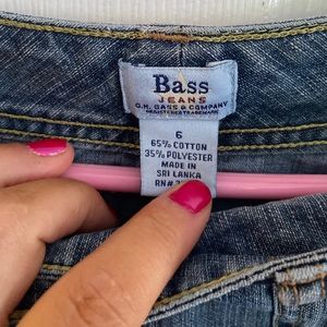 Jean skirt. Bass. Size 6